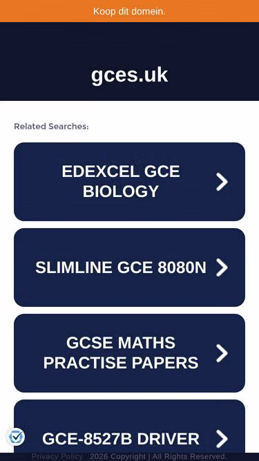 Screenshot of gces.uk