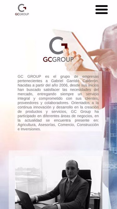 Screenshot of gcgroup.cl