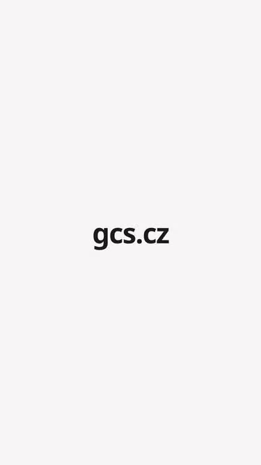 Screenshot of gcs.cz