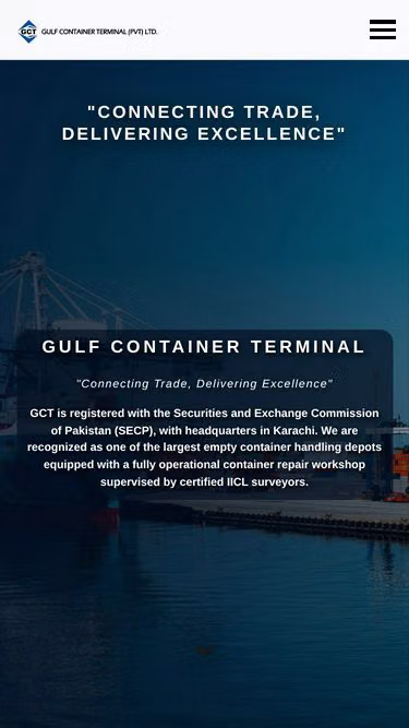 Screenshot of gct.com.pk