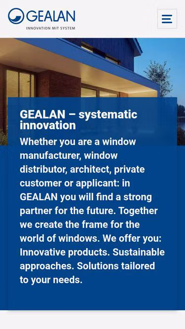 Screenshot of gealan.org