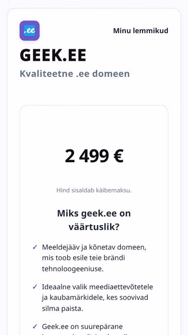 Screenshot of geek.ee