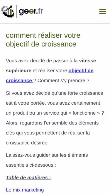Screenshot of geer.fr