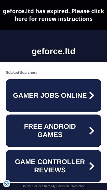 Screenshot of geforce.ltd