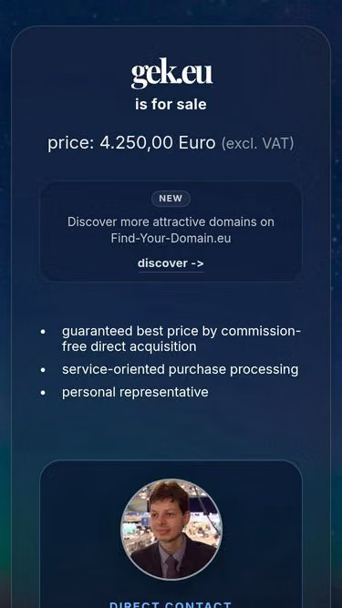 Screenshot of gek.eu