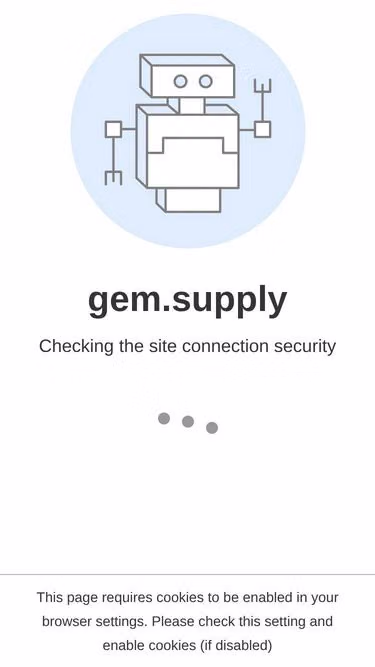Screenshot of gem.supply