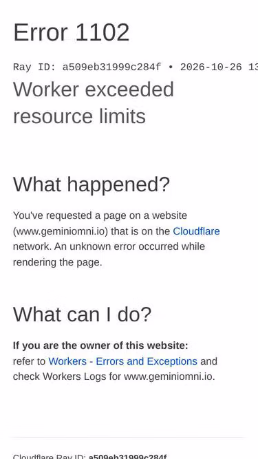 Screenshot of geminiomni.io