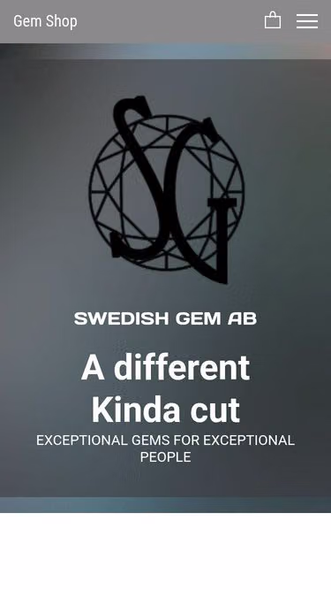Screenshot of gemology.se