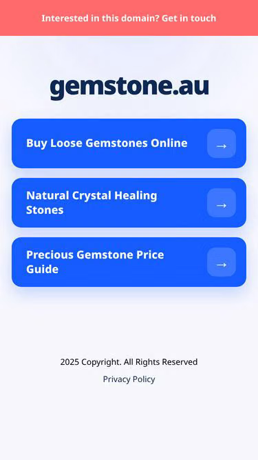Screenshot of gemstone.au
