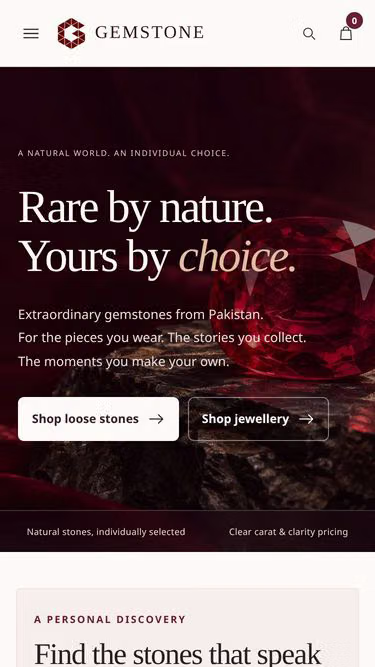 Screenshot of gemstone.com.pk