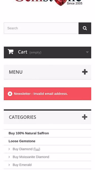 Screenshot of gemstone.pk