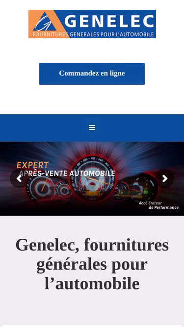 Screenshot of genelec.fr
