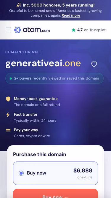 Screenshot of generativeai.one