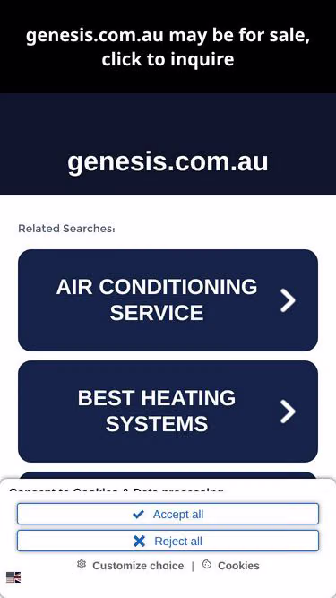 Screenshot of genesis.com.au