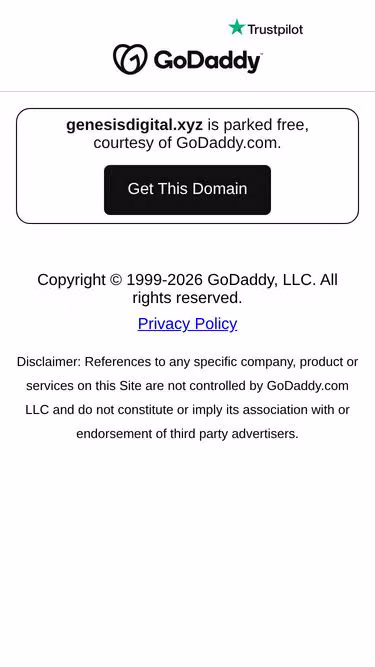 Screenshot of genesisdigital.xyz