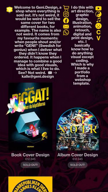 Screenshot of geni.design