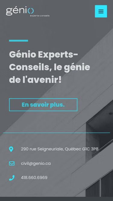 Screenshot of genio.ca
