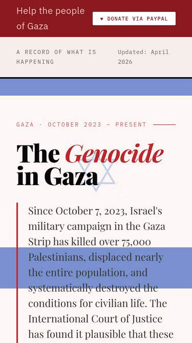 Screenshot of genocide.ie