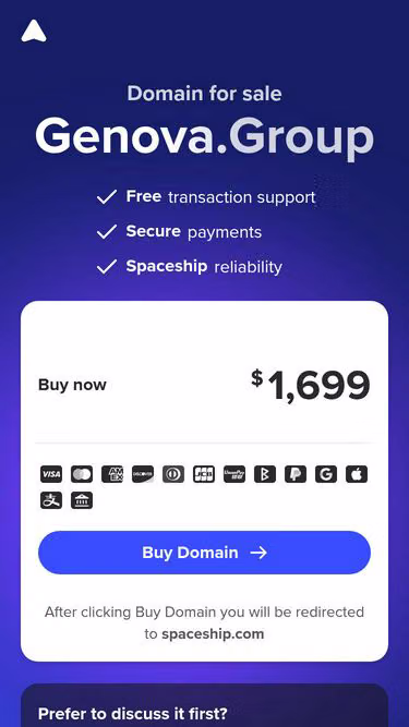 Screenshot of genova.group