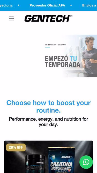 Screenshot of gentech.com.ar