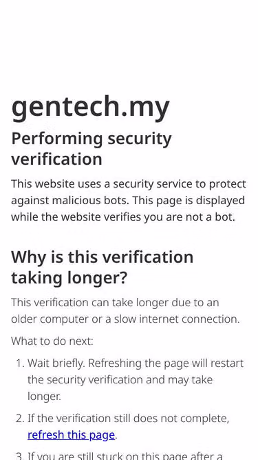 Screenshot of gentech.my