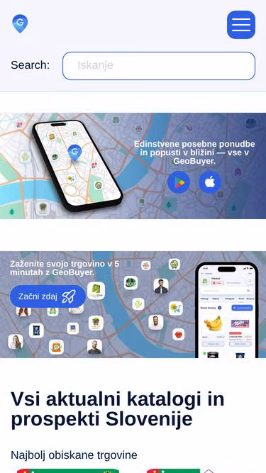 Screenshot of geobuyer.si