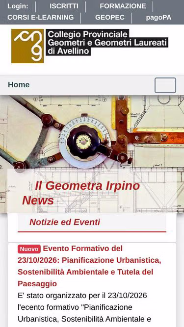 Screenshot of geometri.av.it