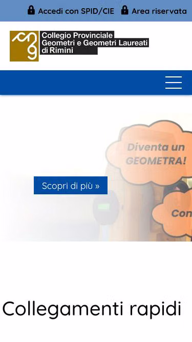 Screenshot of geometri.rimini.it