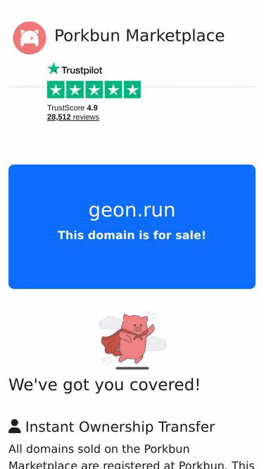 Screenshot of geon.run