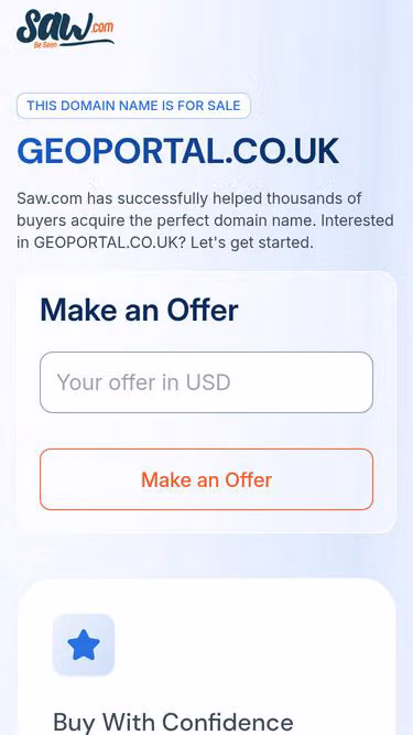 Screenshot of geoportal.co.uk