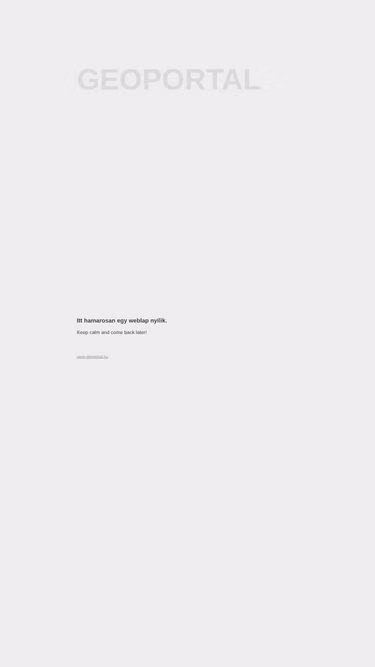 Screenshot of geoportal.hu