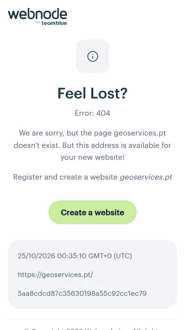 Screenshot of geoservices.pt