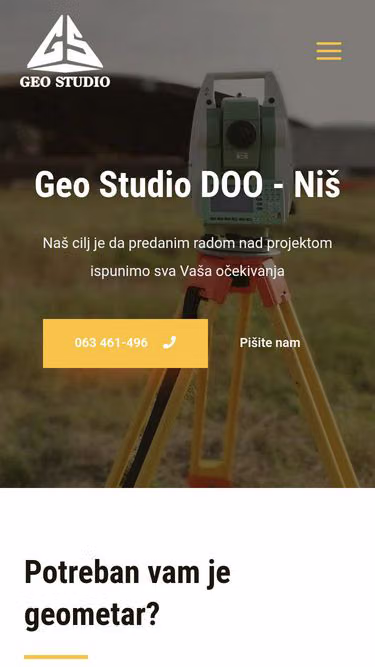 Screenshot of geostudio.rs
