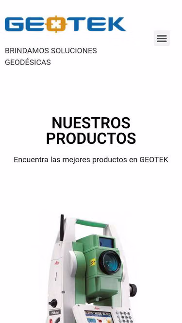Screenshot of geotek.com.pe
