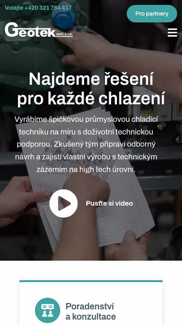 Screenshot of geotek.cz