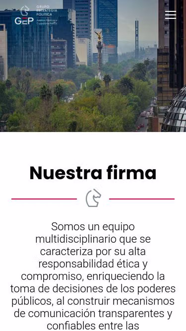 Screenshot of gep.mx