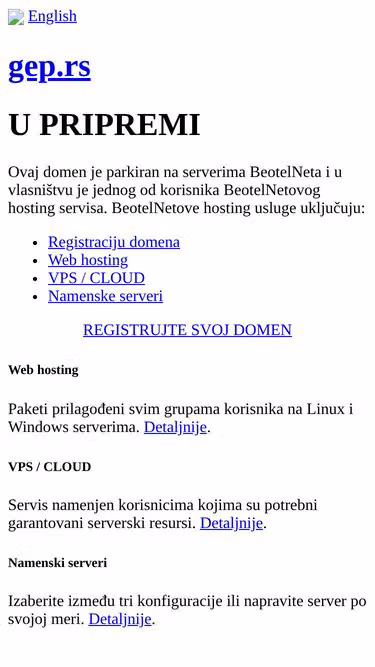 Screenshot of gep.rs