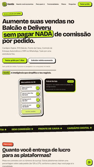 Screenshot of gestia.api.br