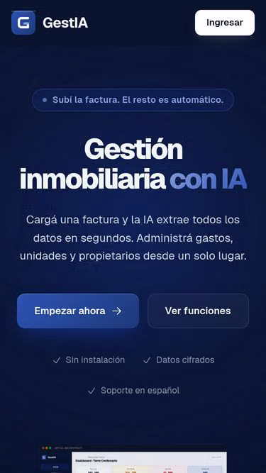 Screenshot of gestia.uy
