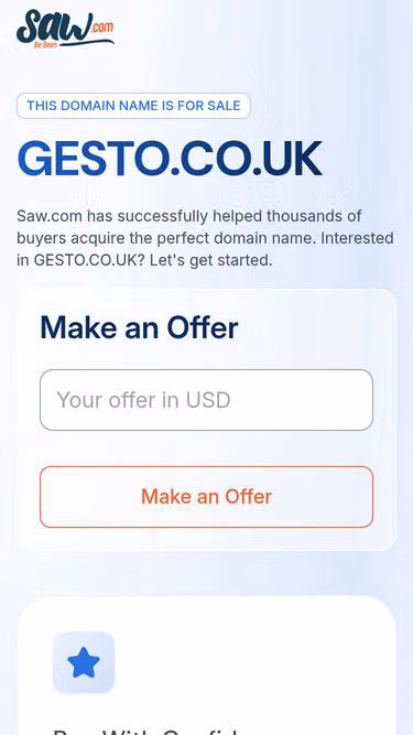 Screenshot of gesto.co.uk