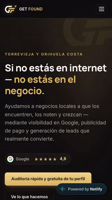 Screenshot of getfound.es