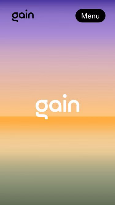Screenshot of getgain.io