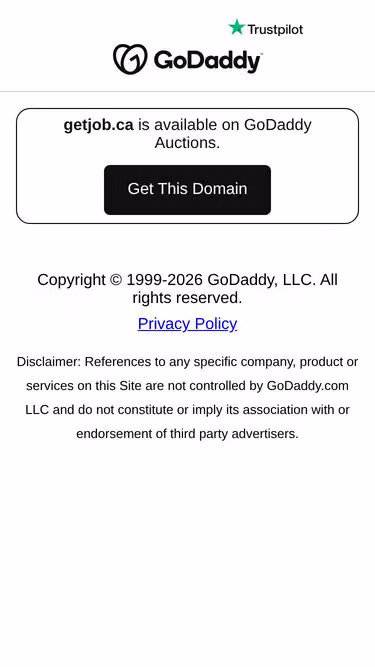 Screenshot of getjob.ca