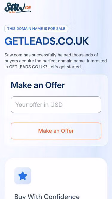 Screenshot of getleads.co.uk