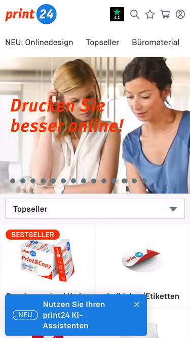 Screenshot of getprint.de