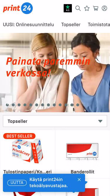 Screenshot of getprint.fi