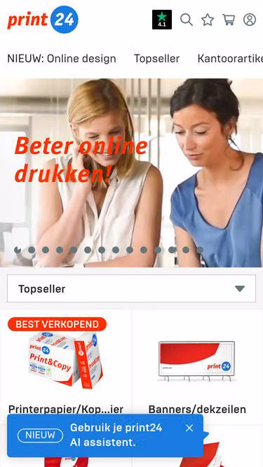 Screenshot of getprint.nl