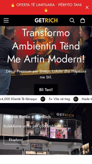 Screenshot of getrich.al