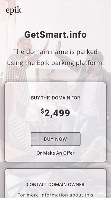Screenshot of getsmart.info