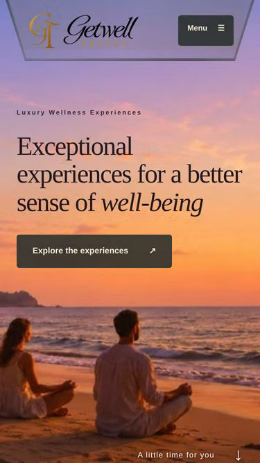 Screenshot of getwell.travel